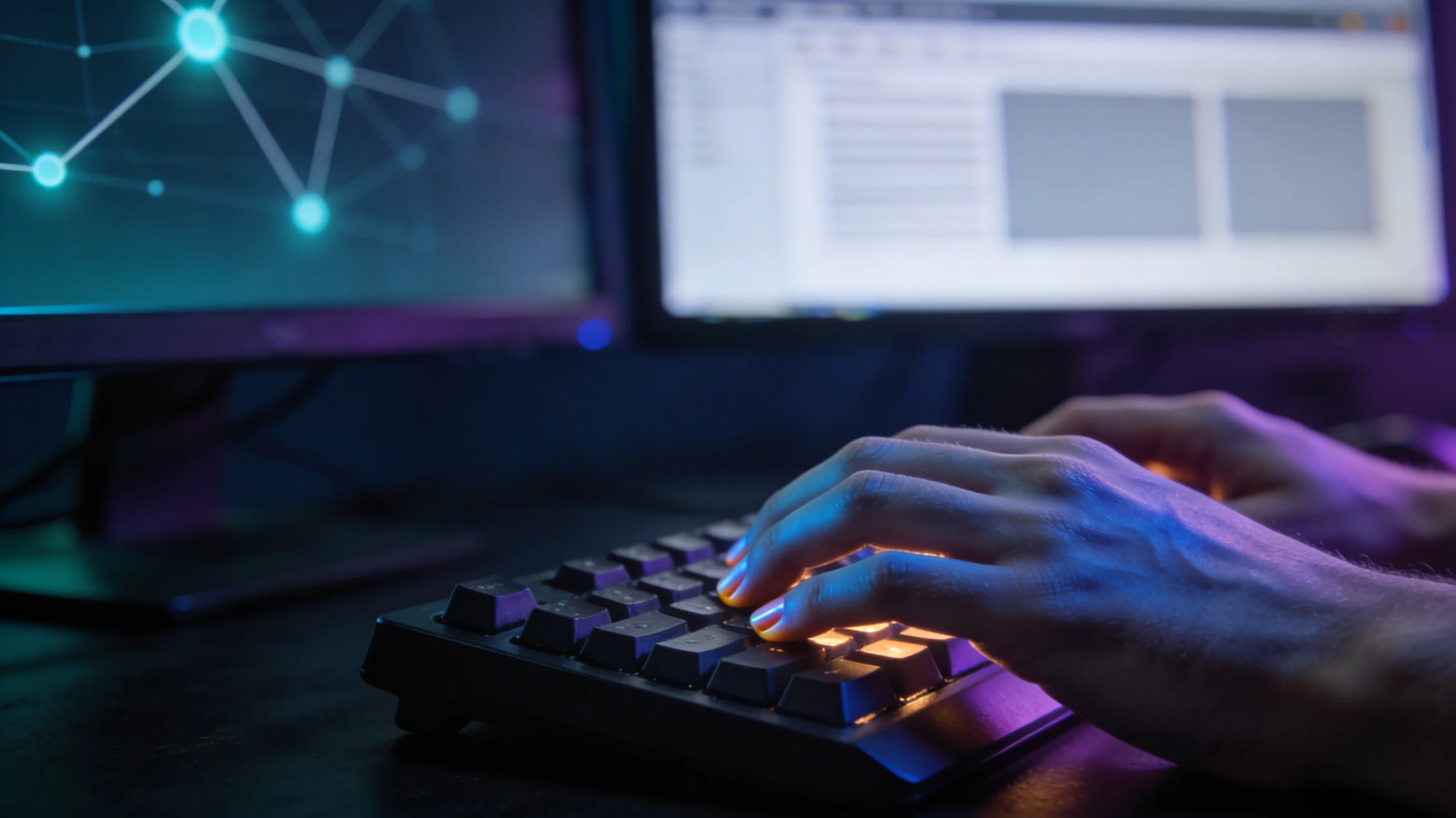 IT technik provádí diagnostiku počítače